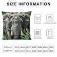 thumbnail image 5 of FUMJ Summer Outdoor Decorative Tropical Plam Leaf with African Elephant Throw Pillow Case  Decorative Cushion Cover Boho Animal Pillows Decor for Sofa Couch Living Room, 5 of 5