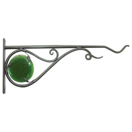 Green Thumb 85041GT Hanging Plant Bracket  Stained Glass  Black  15-In. - Quantity 6