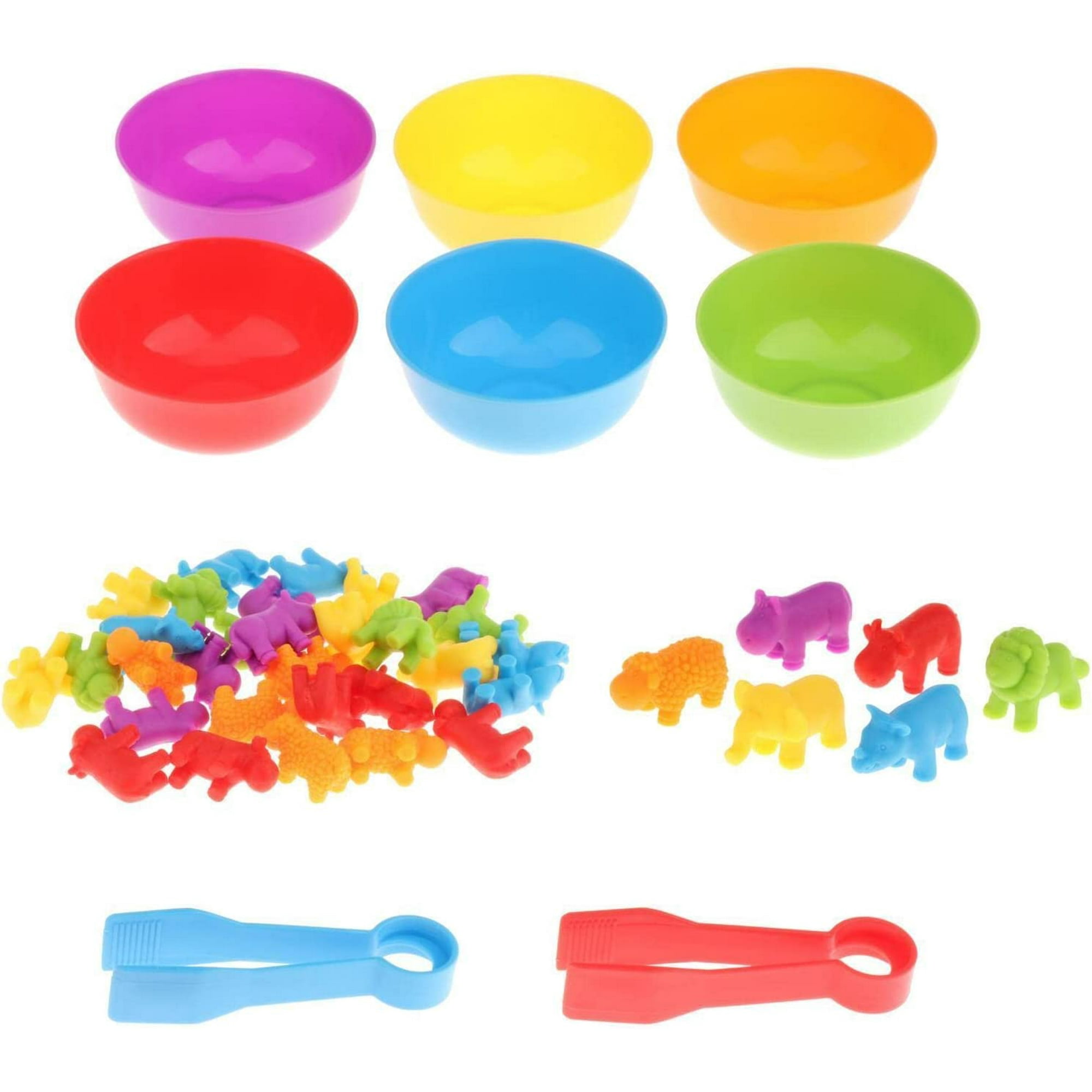 Educational Counting Toys Colorful Sorting Toys with Bowls for 2-4 Years  Old, Preschool Color Learning Toy for Children , Wild Animals C | Walmart  Canada