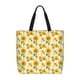 thumbnail image 1 of Easygdp Yellow White Plaid Sunflower Bolsa Tote para Mujer, Bolso de Hombro para Trabajo, Playa, Viajes, Compras y Supermercado, 1 of 7
