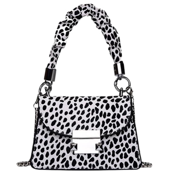 Portable Leopard Print Crossbody Shoulder Bag for Women, Lightweight Messenger Bag with Adjustable Strap