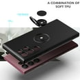 thumbnail image 2 of Allytechgroup Galaxy S24 Ultra Case with Tempered Glass Screen Protector, Support Fingerprint Unlock Ring Holder Stand Compatible with Car Mount Shockproof Case for Samsung Galaxy S24 UltraLightpurple, 2 of 7