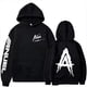 thumbnail image 4 of Sudaderas con capucha de lana de otoño para hombre, sudaderas con estampado de Anuel AA Real Hasta La Muerte, ropa de calle, Jersey holgado de rapero, Tops informales con capucha, 4 of 5