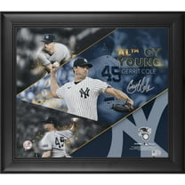 Gerrit Cole New York Yankees ramed Autographed 12.5" x 14.5 CY Young Collage - Fanatics Authentic Certified