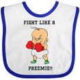 thumbnail image 3 of Inktastic Nicu Fight Like a Preemie Baby Boxer Boys or Girls Baby Bib, 3 of 4