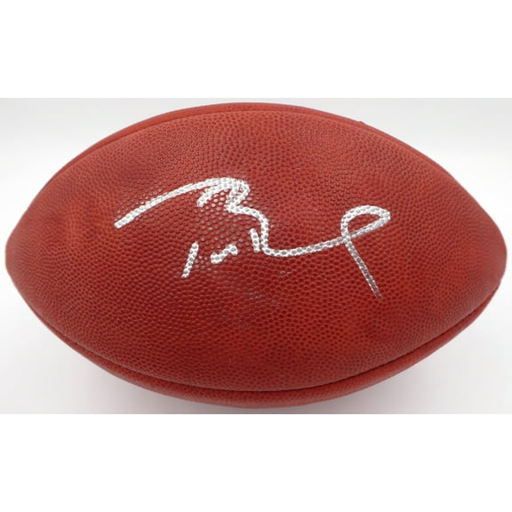 Tom Brady Autographed SB LI NFL Leather Football New England Patriots TriStar Holo #7778621