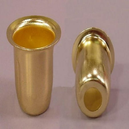 Brass Lanterns For Candles Creative Hobbies® Brass Finish Metal Candle Cups For Lamp or Candle Making ~ Pack of 20 ()