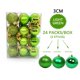 thumbnail image 1 of Liquidación navideña, juego de colgantes de bolas navideñas irrompibles, adornos decorativos de 40 mm para árboles y decoración navideña (paquete de 24), regalos de Navidad, 1 of 3
