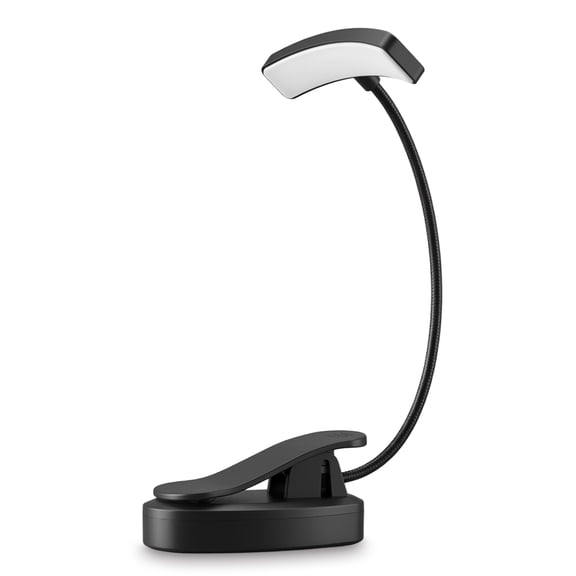 DAYBETTER Rechargeable Book Light, 10 LEDs Cool White 3 Brightness Levels Clip On Reading Light, 120lm Eye Caring Lamp for Reading in Bed, Bookworms, Kids