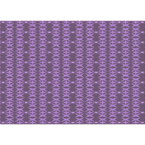 Ahgly Company Indoor Rectangle Patterned Tyrian Purple Area Rugs, 5' x 7'