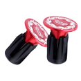 thumbnail image 1 of 1 par de empuñaduras de manillar de bicicleta, tapas de manillar de aleación de aluminio, tapón de extremo rojo kusrkot Tapones de extremo de manillar, 1 of 8