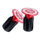 thumbnail image 1 of 1 Par de Empuñaduras de Manillar de Bicicleta de Aleación de Aluminio, Tapones de Extremo de Tapa de Manillar Ligeros-negro/rojo/rojo Negro/ Soledad Tapones de extremo de manillar, 1 of 8