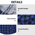 thumbnail image 3 of SPEEDRUN 2 Pack Men Casual Button Down Flannel Hoodies, Men's & Big Men's Hooded Flannel Shirt with Long Sleeves, Sizes M, 3 of 8