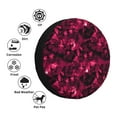 thumbnail image 4 of Naloa Burgundy Tie Dye PVC Leather Spare Tire Wheel Cover Spare Tire Cover, for Car Truck SUV Camper Trailer Universal Fit(14-17in)-15 inch, 4 of 6