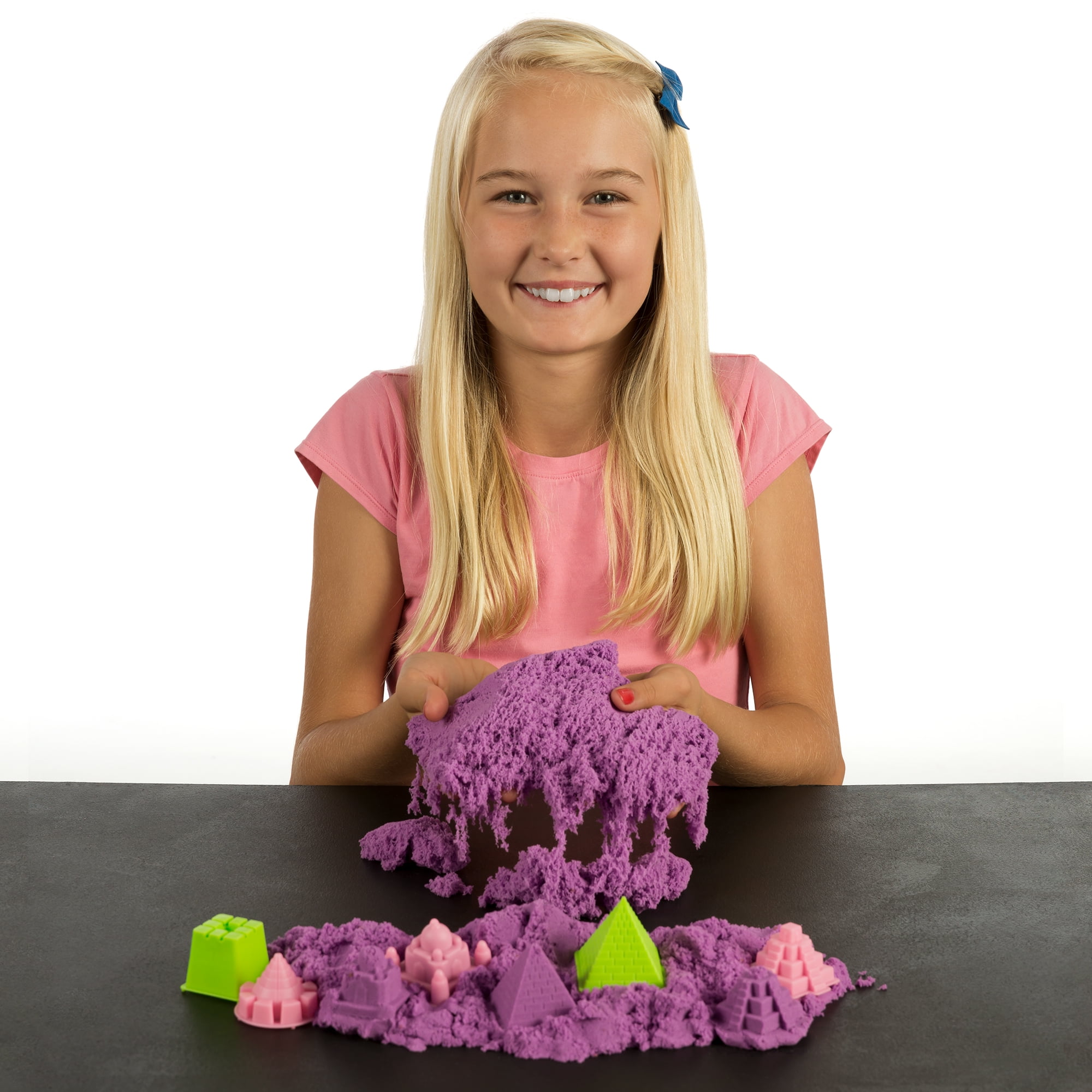 NATIONAL GEOGRAPHIC Play Sand 12 LBS of Sand with Castle Molds - A Kinetic Sensory Activity Purple 