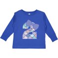thumbnail image 3 of Inktastic 2nd Birthday Mermaid 2 Year Old Girl Girls Long Sleeve Toddler T-Shirt, 3 of 5