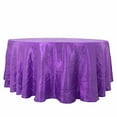 thumbnail image 4 of BalsaCircle 120" Purple Accordion Crinkle Taffeta Round Tablecloth Decoration, 4 of 8