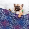thumbnail image 3 of Yiaed Ireworks In The Night Sky Print Dog Blankets-Cat Blanket Washable for Couch Protection,Puppy Blanket, Soft Plush Reversible Throw Furniture Protector-Small, 3 of 8
