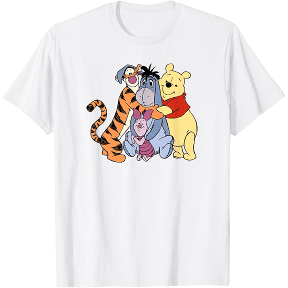 Winnie The Pooh Group Hug Unisex Softstyle T-Shirt for Men Women Kids