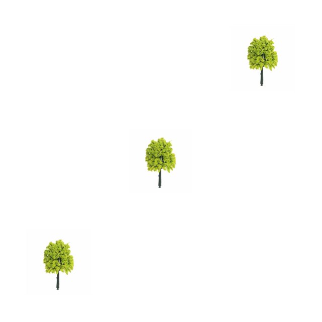 Yuarrent 20 piezas modelo árbol casa decoración diseño de construcción ferrocarril paisaje plástico planta niños juguetes Artificial Type1 NO1
