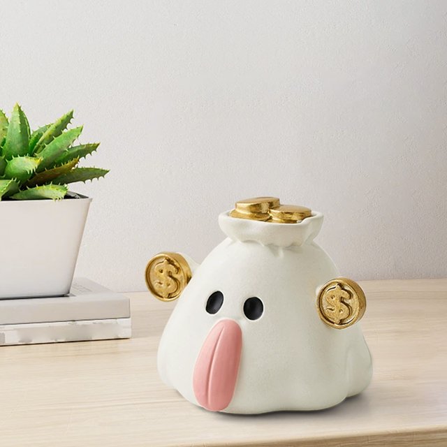 mfyjkho Bonito soporte para teléfono fantasma y decoración de escritorio, figura de resina con función de soporte para el hogar o la oficina, decoración de Halloween, 10 x 10 x 5 cm, 1 pieza