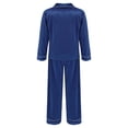 thumbnail image 3 of Conjunto de Pijama de terciopelo suave para niños y niñas, ropa de dormir informal con Top de manga larga con pantalones, ropa de dormir de Navidad para estar en casa, 3 of 4
