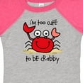 thumbnail image 4 of Inktastic Too Cute Crab Boys or Girls Baby Bodysuit, 4 of 5