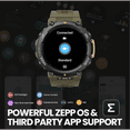 thumbnail image 4 of Amazfit T-Rex 2 Beige Smartwatch 2170 Amazfit Resistente al Agua, 4 of 6