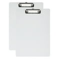 thumbnail image 1 of Uxcell 12.4 x 8.86 Inch Clipboard Vertical, 2 Pack A4 PP Plastic Office Clipboards Low Profile Clip, Blanco, 1 of 6