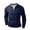 Dark Blue, variant on GrmtClth Shirts for Men 2026 Breathable Vertical Striped Top Comfortable Button Tee Fashion Long Sleeve Blouse Henley Black M