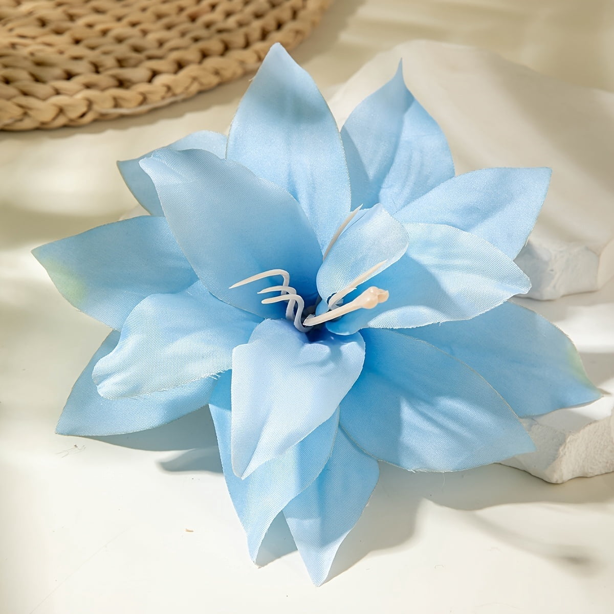 Beach resort style peony flower hairpin for women, small side clip hairpin, flower hair accessory, elegant travel match