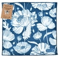 thumbnail image 1 of Paño de limpieza para gafas de microfibra WESERWEF Blue Poppies, 1 of 6