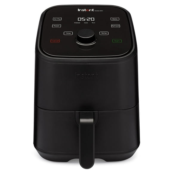 Instant Vortex Mini Friteuse à Air Chaud 2QT, Petite Friteuse à Air Qui Croustille, Réchauffe, Cuire, Rôtit pour des Repas Rapides et Faciles, Inclut Plus de 100 Recettes Intégrées dans l'Application, Est Lavable au Lave-Vaisselle