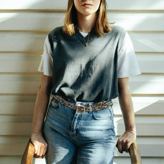 LOLIPPYY Thin Leopard Belt Women's Casual Waist Adjustment 1Set