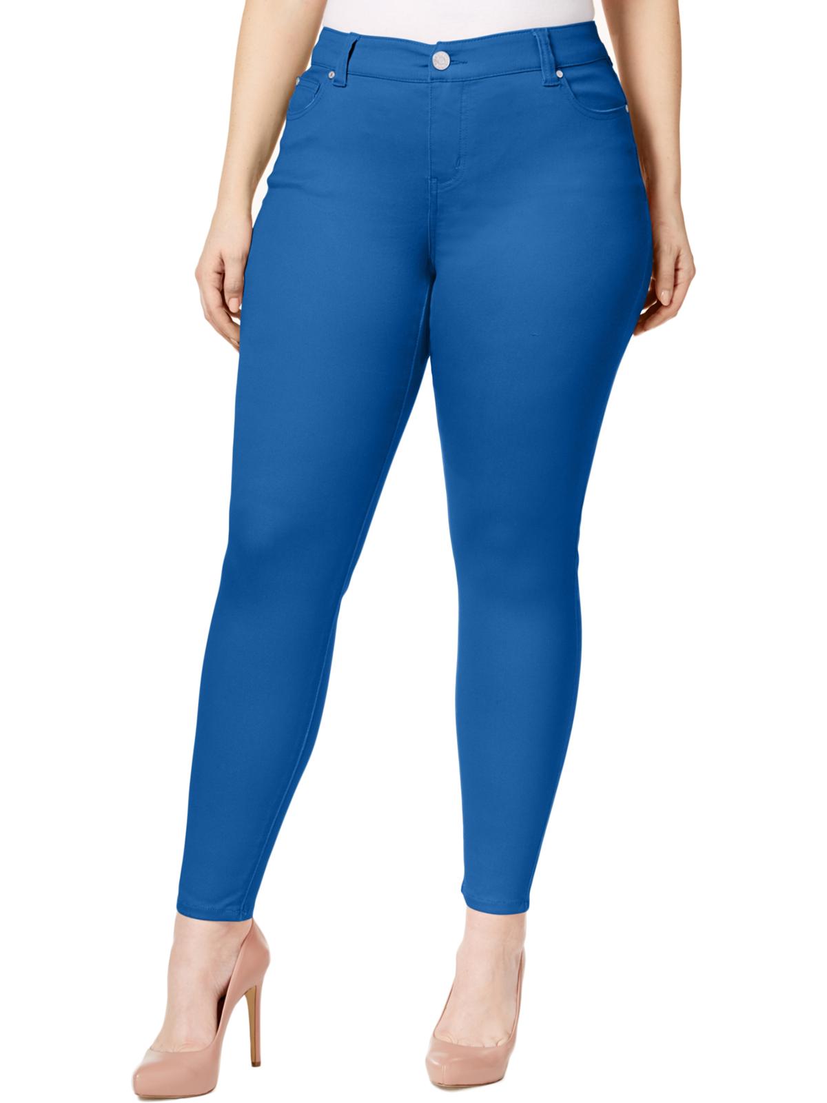 Celebrity Pink Womens Plus Denim Colored Skinny Jeans