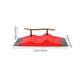 thumbnail image 2 of Greenadscape Plastic Fingerboard Skateboard Deck Ramp for Finger Skate Model Practice and Park Building, 2 of 8