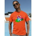 thumbnail image 2 of Colorful Corgi Dogs W Bowtie T-Shirt Men -Image by Shutterstock, Male x-Large, 2 of 4