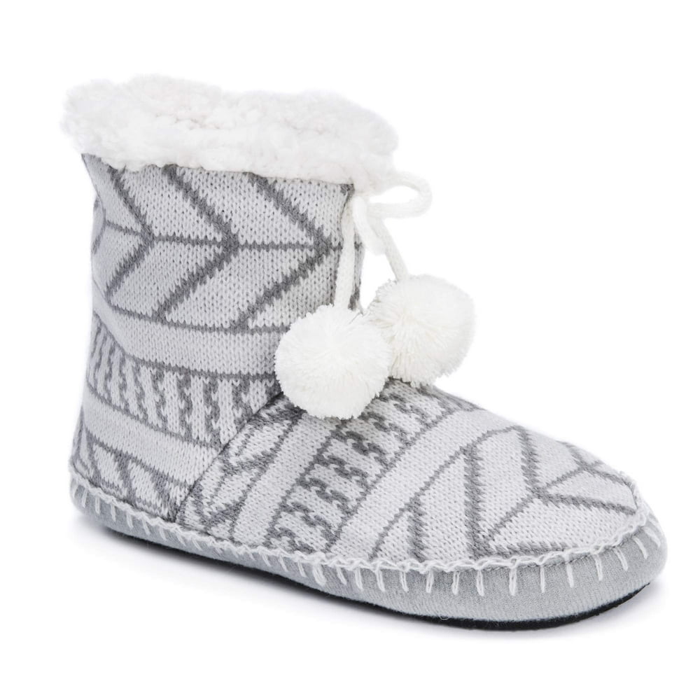 womens leather bootie slippers