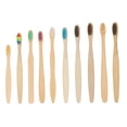 thumbnail image 2 of Cepillo de dientes de bambú para hotel Productos desechables para habitaciones de hotel Caja de cartón Kraft ecológica, 2 of 2