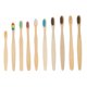 thumbnail image 2 of Cepillo de dientes de bambú para hotel Productos desechables para habitaciones de hotel Caja de cartón Kraft ecológica, 2 of 2