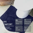 thumbnail image 5 of HOME WEAVERS Waterford Collection Cotton Contour Rug, 20" x 20", Navy, 5 of 9