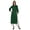 Green, variant on Mandarin Collar W/ Pintucked Neck Cotton Kurti For Women’s Indian Ethnic Straight Solid Kurta