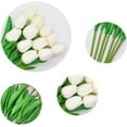 thumbnail image 6 of Janrevotw 20 Pcs Multicolor Tulips Artificial Flowers Faux Tulip Stems Real Feel Pu Tulips For Easter Spring Wreath Wedding Bouquet Centerpiece Floral Arrangement Cemetery Table By Scheam, 6 of 9