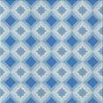 thumbnail image 1 of Ahgly Company Machine Washable Indoor Square Transitional Light Day Blue Area Rugs, 8' Square, 1 of 7