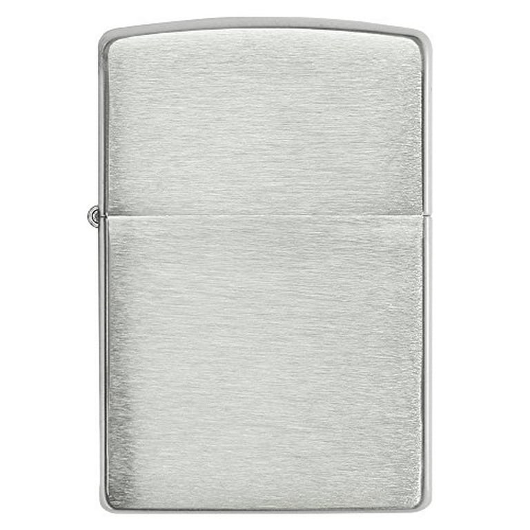 Zippo Armor Brushed Finish Sterling Silver Lighter - Walmart.com