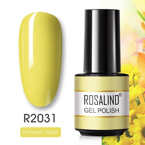 ROSALIND Vernis Gel pour Ongles Néon Vernis Hybride Semi-Permanent Design d'Art des Ongles Trempage Couche de Base Couche de Finition Esmalte Vernis Gel UV