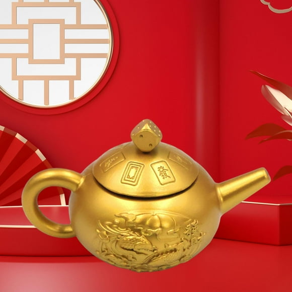 Tetera pequeña Macarena de latón adorno de recuerdo artesanía decorativa tradicional Feng Shui
