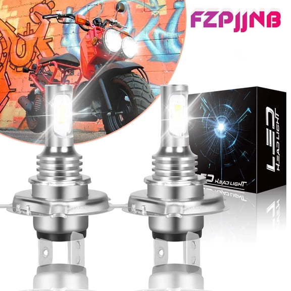 FZPJJNB For Honda Ruckus 50 NPS50 2003-2017 Motorcycle Light - 9003 LED Headlights White Bulbs