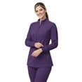 thumbnail image 5 of M&M SCRUBS Women’s Full Zip Scrub Jacket – 4-Way Stretch Warm-Up Jacket with Stand Collar, Moisture-Wicking (Eggplant, 2X-Large), 5 of 7