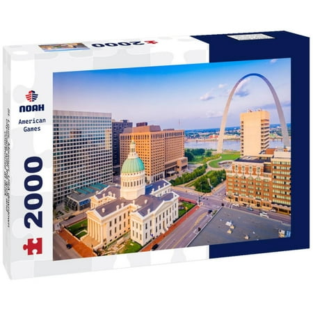 Noah Jigsaw Puzzle St. Louis, Missouri, USA downtown cityscape with the arch and courthouse at dusk 2000 pieces
